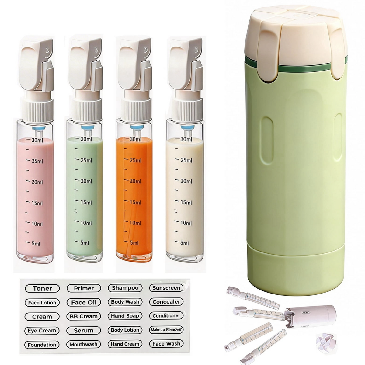 4 in 1 travel dispenser