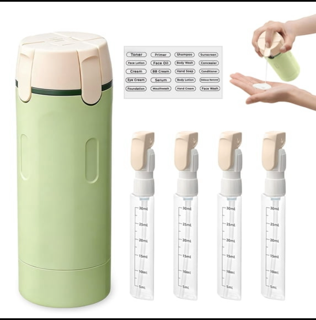 4 in 1 travel dispenser
